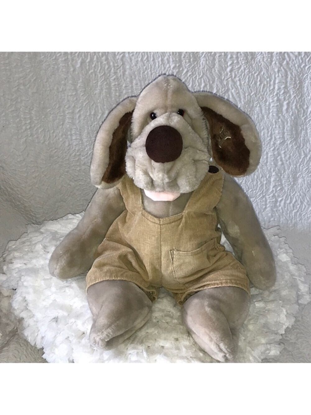 Ganz Bros Wrinkles Dog Puppet Stuffed Animal Plush 18”